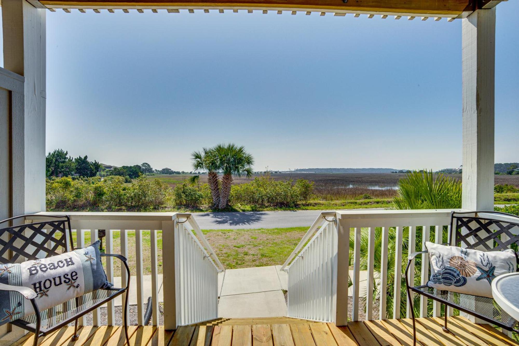 Harbor Island Condo With Deck - Steps To Beach! Oceanmarsh Subdivision Exterior photo