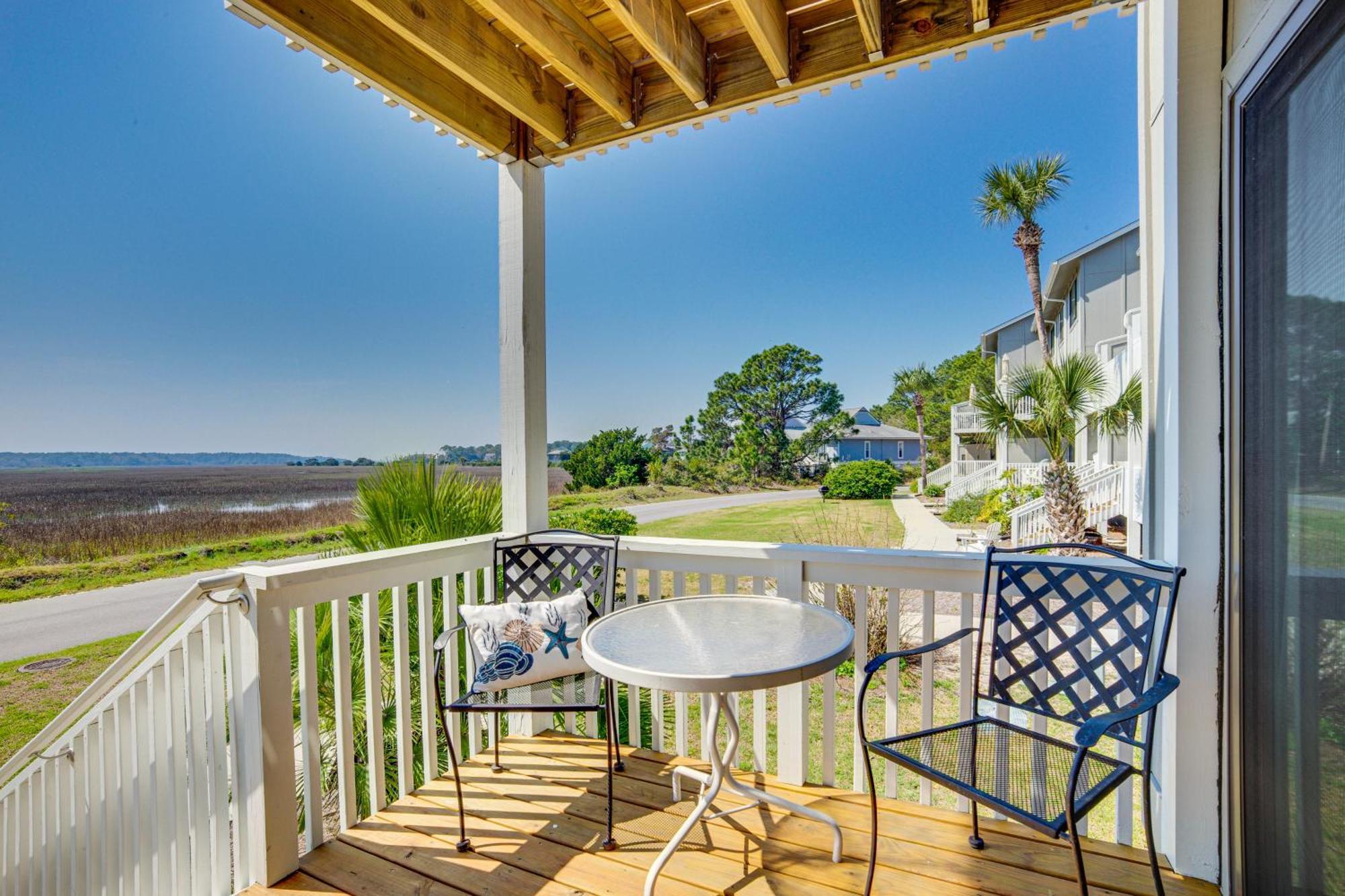 Harbor Island Condo With Deck - Steps To Beach! Oceanmarsh Subdivision Exterior photo